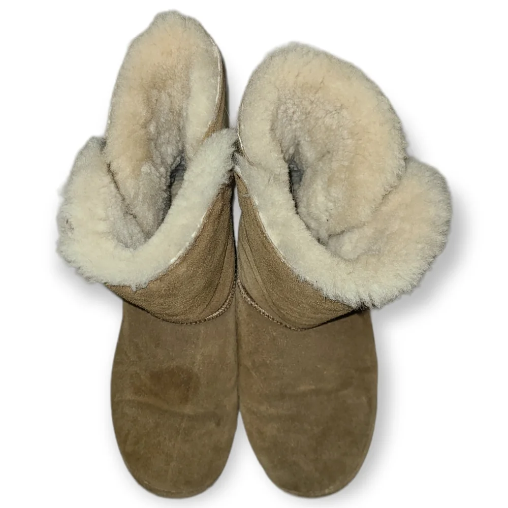 BearPaw Abigail Mid Calf Tan Boot